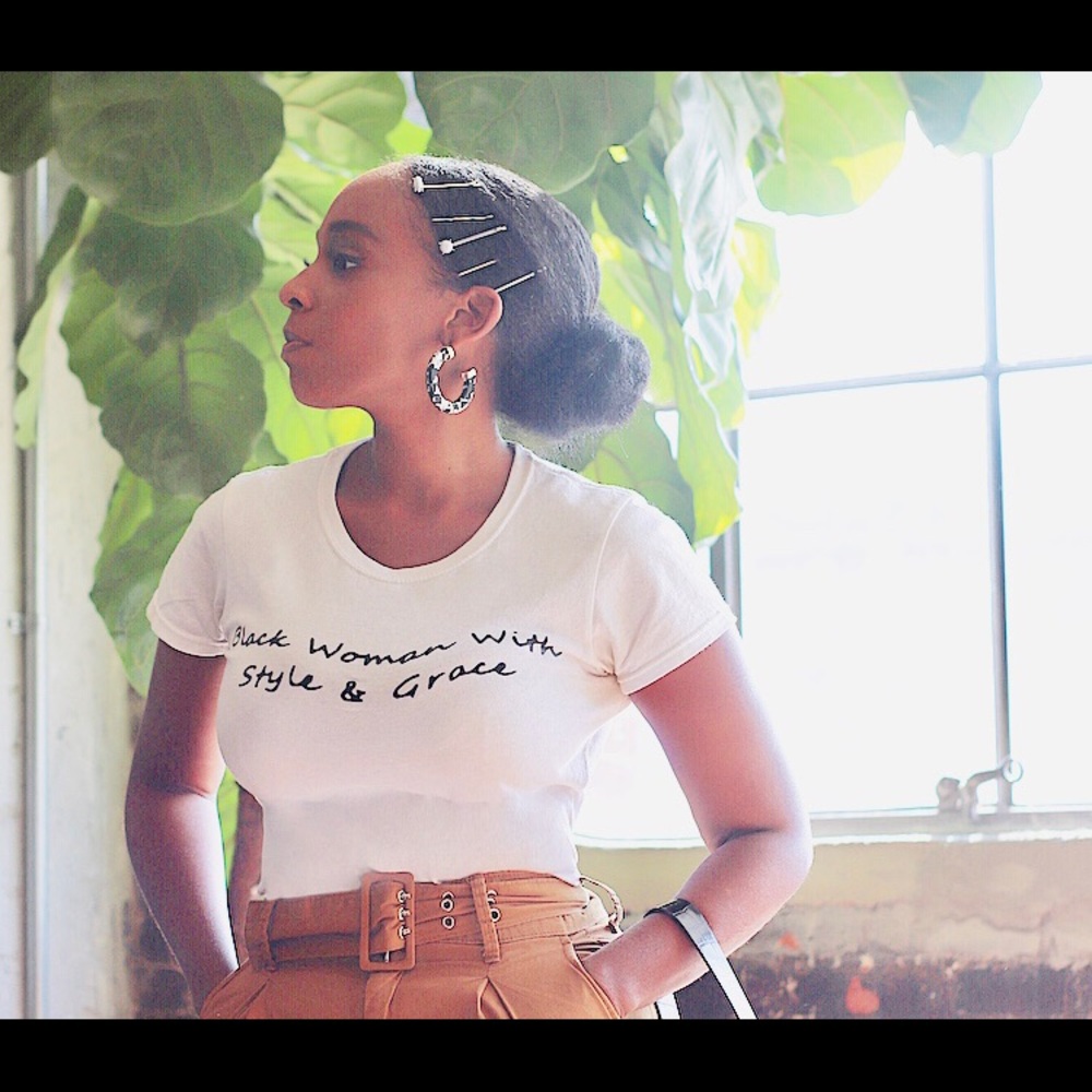 Black woman with style and grace